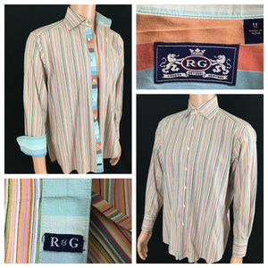 Robert Graham Men’s size M Button Up Shirt Striped